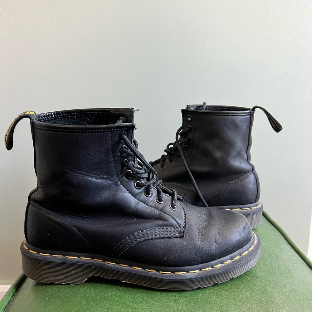 Dr Martens Womens Black Laced Boots